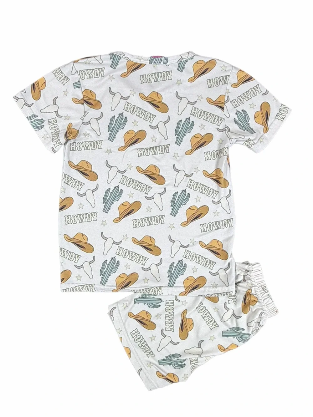 GG WESTERN Western Print Fleece Pajama Set - 4T